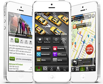 Guides de voyage pour Android, iPhone et iPod